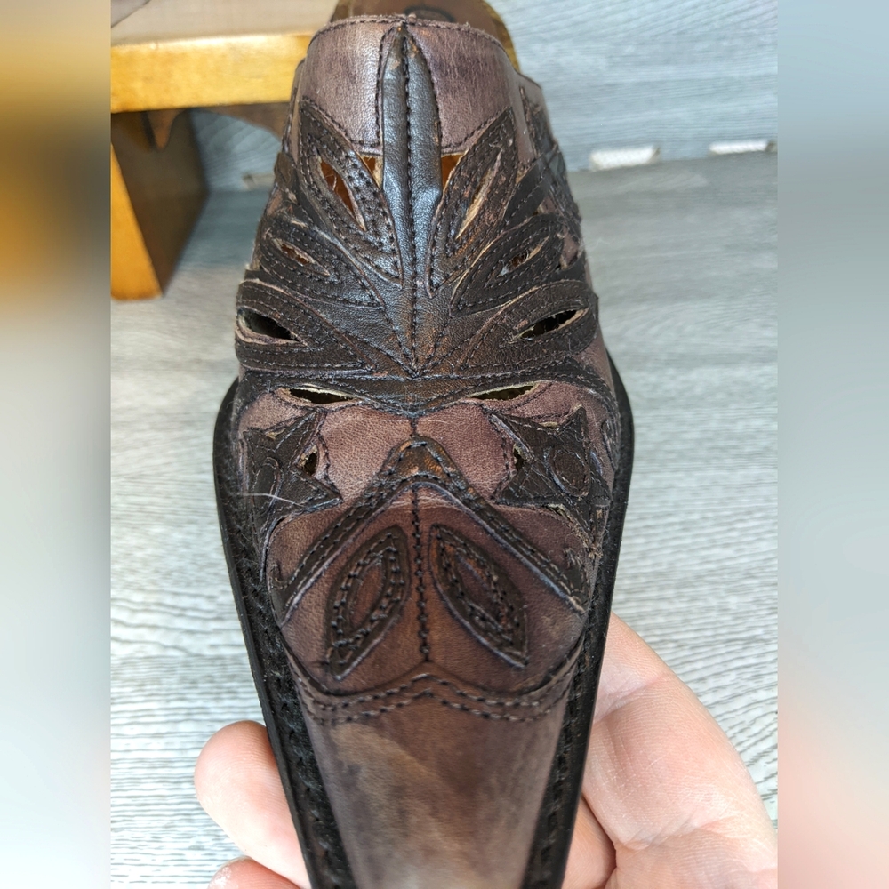 Carlos by Carlos Santana Rodeo Leather Cutout Bootie, 7 - Picture 8 of 16